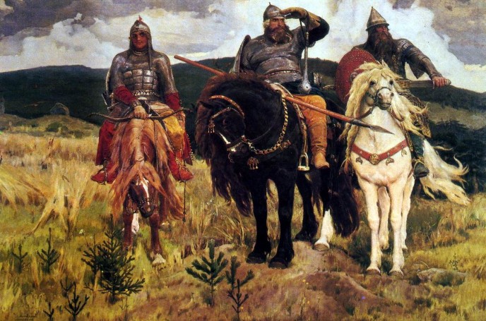 Bogatyrs. Viktor Mikhailovich VASNETSOV